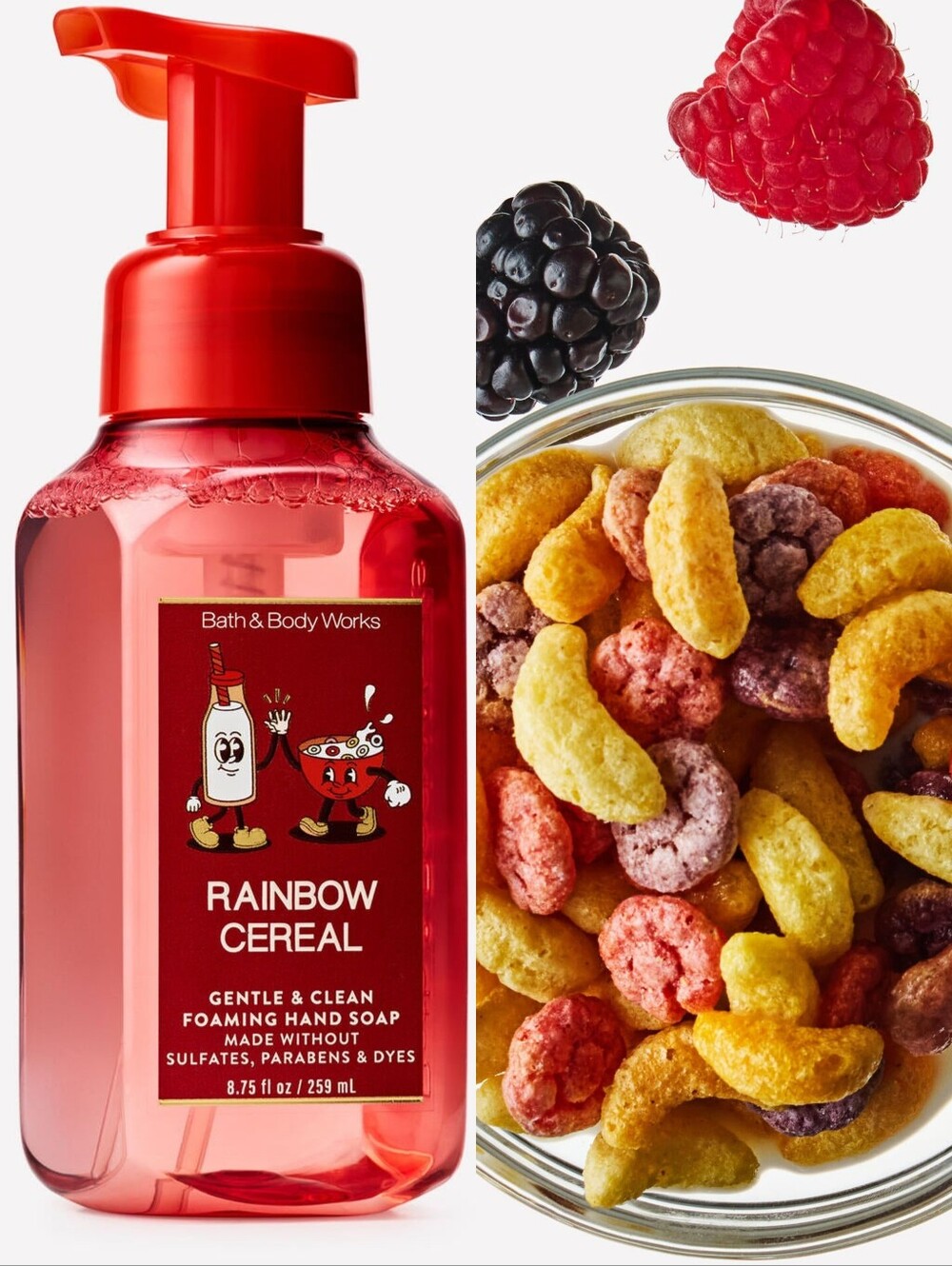 Bath & Body Works Rainbow Cereal Gentle Foaming Hand Soap 8oz NEW